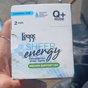 Sheer Energy Compression Sheer Tights - Nude